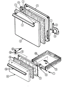 02 - Door / Drawer parts for Magic Chef Range 1100PRA from AppliancePartsPros.com