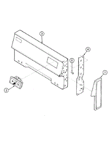 02 - Control Panel parts for Magic Chef Range 1111WRA from AppliancePartsPros.com