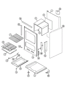 03 - Oven / Body parts for Magic Chef Range CPL1110ADH from AppliancePartsPros.com
