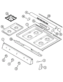 05 - Top Assembly (Adh, Adl) parts for Magic Chef Range CGS1230ADL from AppliancePartsPros.com