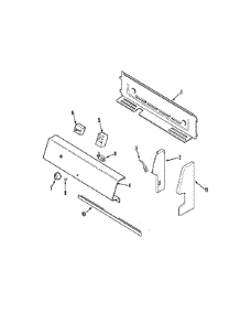 02 - Control Panel parts for Magic Chef Range CER1140AAA from AppliancePartsPros.com