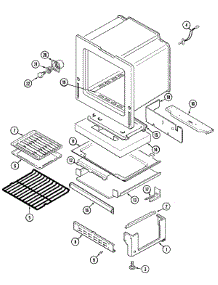 04 - Oven / Base parts for Magic Chef Range CGS1740ADL from AppliancePartsPros.com