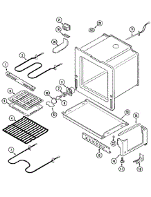 04 - Oven / Base parts for Admiral Range CER3760AGH from AppliancePartsPros.com