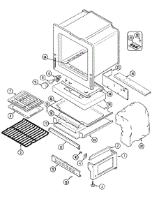 04 - Oven / Base parts for Magic Chef Range 6498XTS from AppliancePartsPros.com
