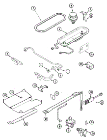03 - Gas Controls parts for Magic Chef Range CGS3760ADQ from AppliancePartsPros.com