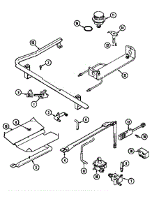 Gas Controls parts for Magic Chef Range 6498VVA from AppliancePartsPros.com