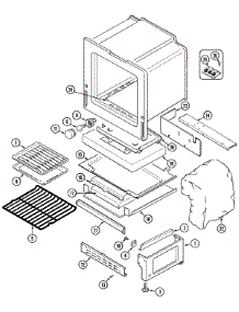 03 - Oven parts for Magic Chef Range 6498VRV from AppliancePartsPros.com