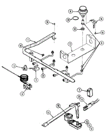 04 - Gas Controls parts for Magic Chef Range 3126SRW from AppliancePartsPros.com