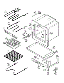 04 - Oven / Base parts for Magic Chef Range CER1360ACL from AppliancePartsPros.com
