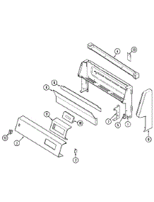 02 - Control Panel parts for Magic Chef Range 3167XYA from AppliancePartsPros.com