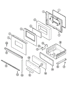 03 - Door / Drawer parts for Magic Chef Range 3167XYA from AppliancePartsPros.com