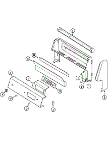 02 - Control Panel parts for Magic Chef Range 3167XTA-X from AppliancePartsPros.com