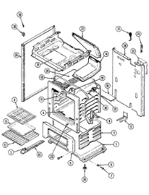 04 - Oven parts for Magic Chef Range 3267XUW from AppliancePartsPros.com