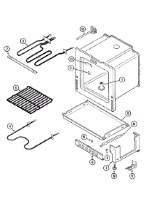 04 - Oven / Base parts for Magic Chef Range CER1140ACW from AppliancePartsPros.com