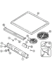 06 - Top Assembly parts for Magic Chef Range 7898VAD from AppliancePartsPros.com