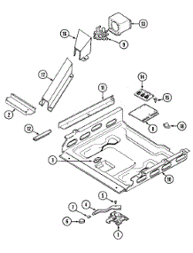 04 - Internal Controls parts for Magic Chef Range 7898VRA from AppliancePartsPros.com
