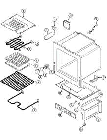 05 - Oven / Base parts for Magic Chef Range 7898VAV from AppliancePartsPros.com
