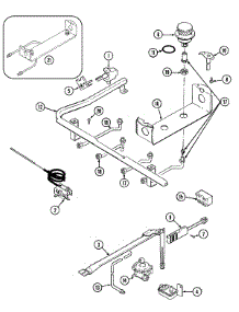 04 - Gas Control parts for Magic Chef Range 3127XTW from AppliancePartsPros.com