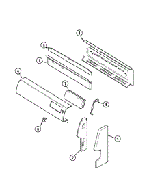 02 - Control Panel parts for Magic Chef Range CGR3760ADW from AppliancePartsPros.com