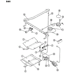 03 - Gas Controls parts for Magic Chef Range 64HN-4TKVW from AppliancePartsPros.com