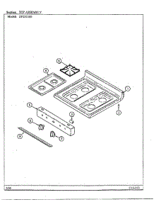 Top Assembly parts for Magic Chef Range DF251300 from AppliancePartsPros.com