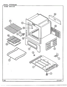 Oven / Base parts for Magic Chef Range DF251300 from AppliancePartsPros.com
