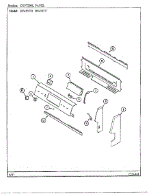 Control Panel parts for Magic Chef Range DF456570 from AppliancePartsPros.com