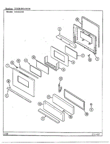 Door / Drawer parts for Magic Chef Range DF251300 from AppliancePartsPros.com