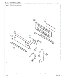 Control Panel parts for Magic Chef Range DF253670 from AppliancePartsPros.com
