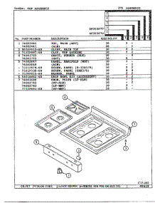 Top Assembly parts for Magic Chef Range DF253670 from AppliancePartsPros.com