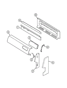 02 - Control Panel parts for Magic Chef Range CGR3510ADH from AppliancePartsPros.com