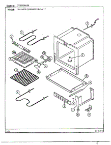 Oven / Base parts for Magic Chef Range DF454676 from AppliancePartsPros.com