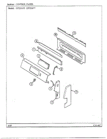 Control Panel parts for Magic Chef Range DF255677 from AppliancePartsPros.com