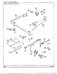 Gas Controls parts for Magic Chef Range DF255677 from AppliancePartsPros.com