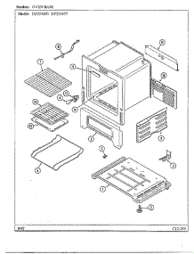 Oven / Base parts for Magic Chef Range DF253677 from AppliancePartsPros.com