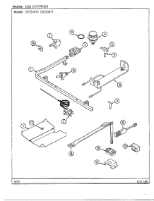 Gas Controls parts for Magic Chef Range DF253677 from AppliancePartsPros.com