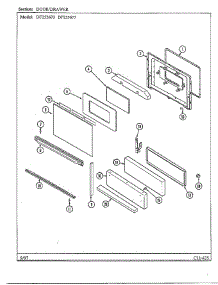 Door / Drawer parts for Magic Chef Range DF253677 from AppliancePartsPros.com