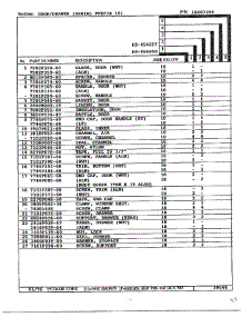 Door / Drawer Page 2 parts for Magic Chef Range 68-454650 from AppliancePartsPros.com