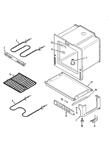 04 - Oven / Base parts for Magic Chef Range CER1110AAL from AppliancePartsPros.com