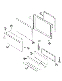 02 - Door / Drawer (31203Pax) parts for Magic Chef Range 31203PAQ from AppliancePartsPros.com