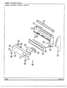 Control Panel parts for Magic Chef Range 68-4567-40 from AppliancePartsPros.com