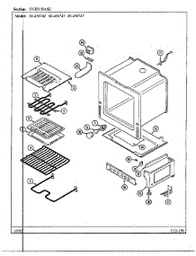 Oven / Base parts for Magic Chef Range 68-4567-40 from AppliancePartsPros.com