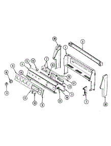 02 - Control Panel parts for Magic Chef Range 3868XRW from AppliancePartsPros.com