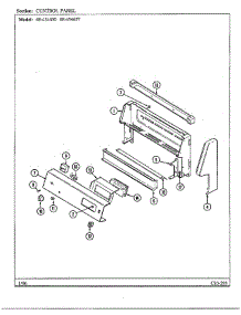 Control Panel parts for Magic Chef Range 68-454657 from AppliancePartsPros.com