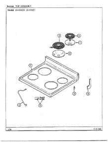 Top Assembly parts for Magic Chef Range 68-454657 from AppliancePartsPros.com
