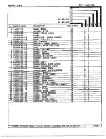 Body Page 2 parts for Magic Chef Range 68-454657 from AppliancePartsPros.com