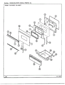 Door / Drawer parts for Magic Chef Range 68-454657 from AppliancePartsPros.com