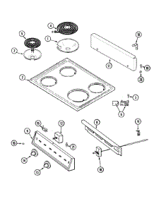 04 - Top Assembly / Control Panel parts for Magic Chef Range CEL1110AAH from AppliancePartsPros.com
