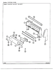 Control Panel parts for Magic Chef Range 68-456750 from AppliancePartsPros.com