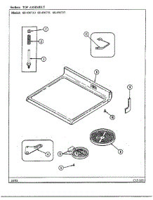 Top Assembly parts for Magic Chef Range 68-456750 from AppliancePartsPros.com